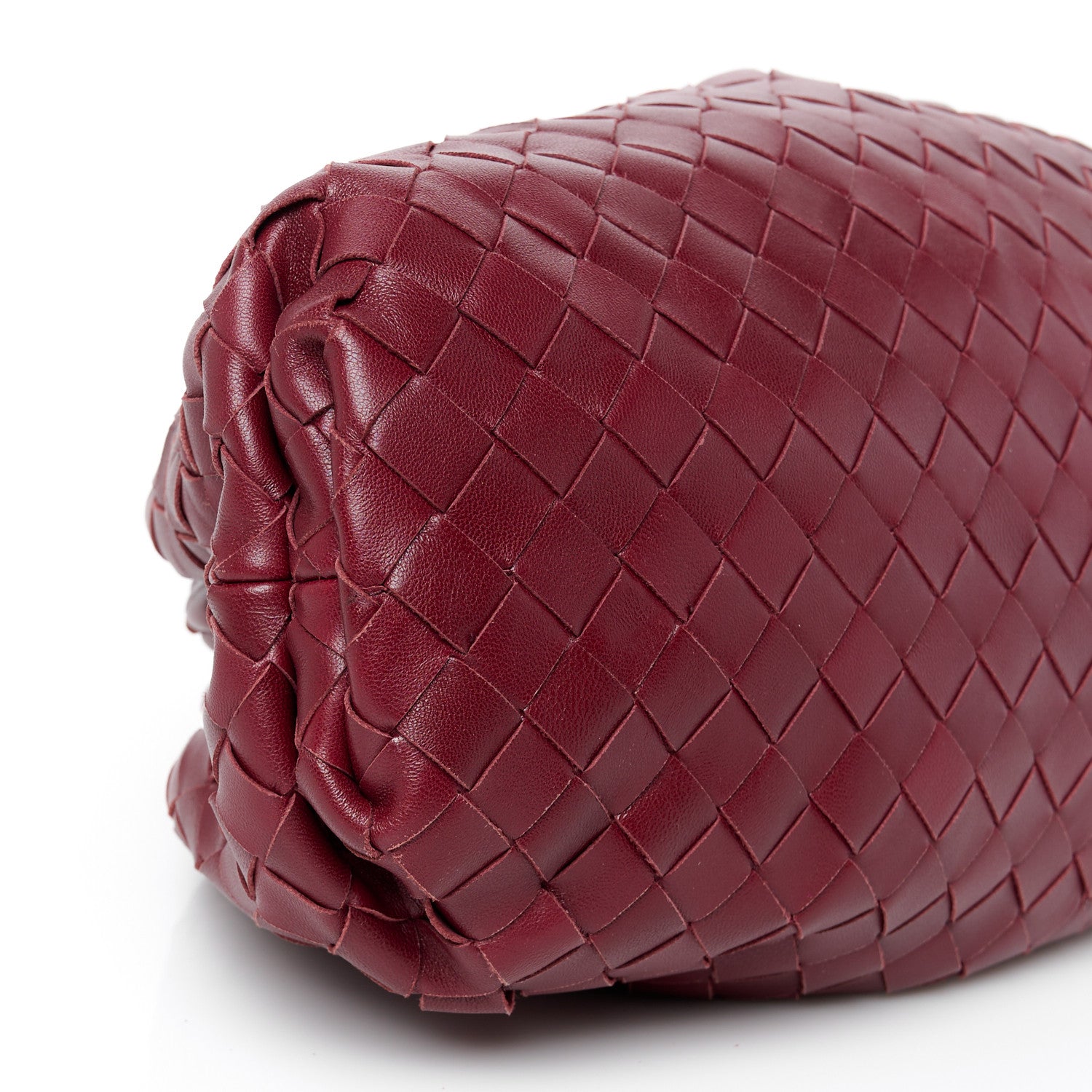 Bottega Veneta Nappa Maxi Intrecciato The Pouch Oversized Clutch Bordeaux 9 of 10