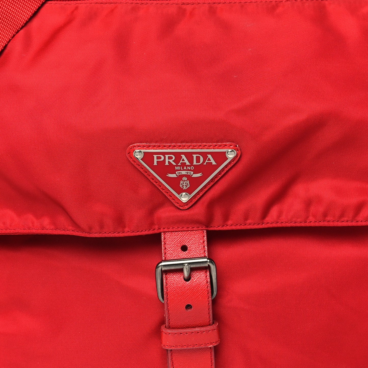 Nylon Vela Sport Messenger Bag Rosso