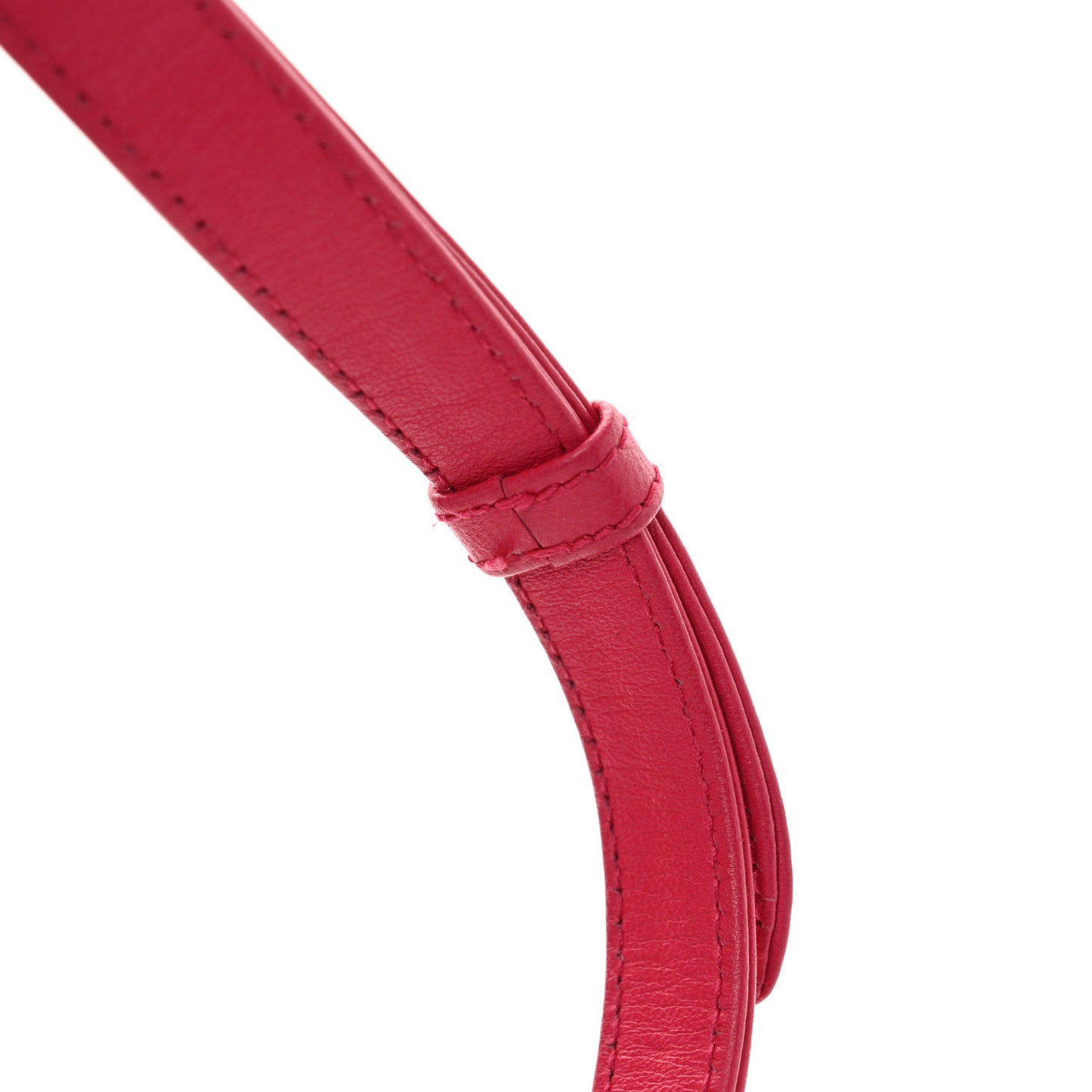 Lambskin Cannage Mini Lady Dior Fuchsia