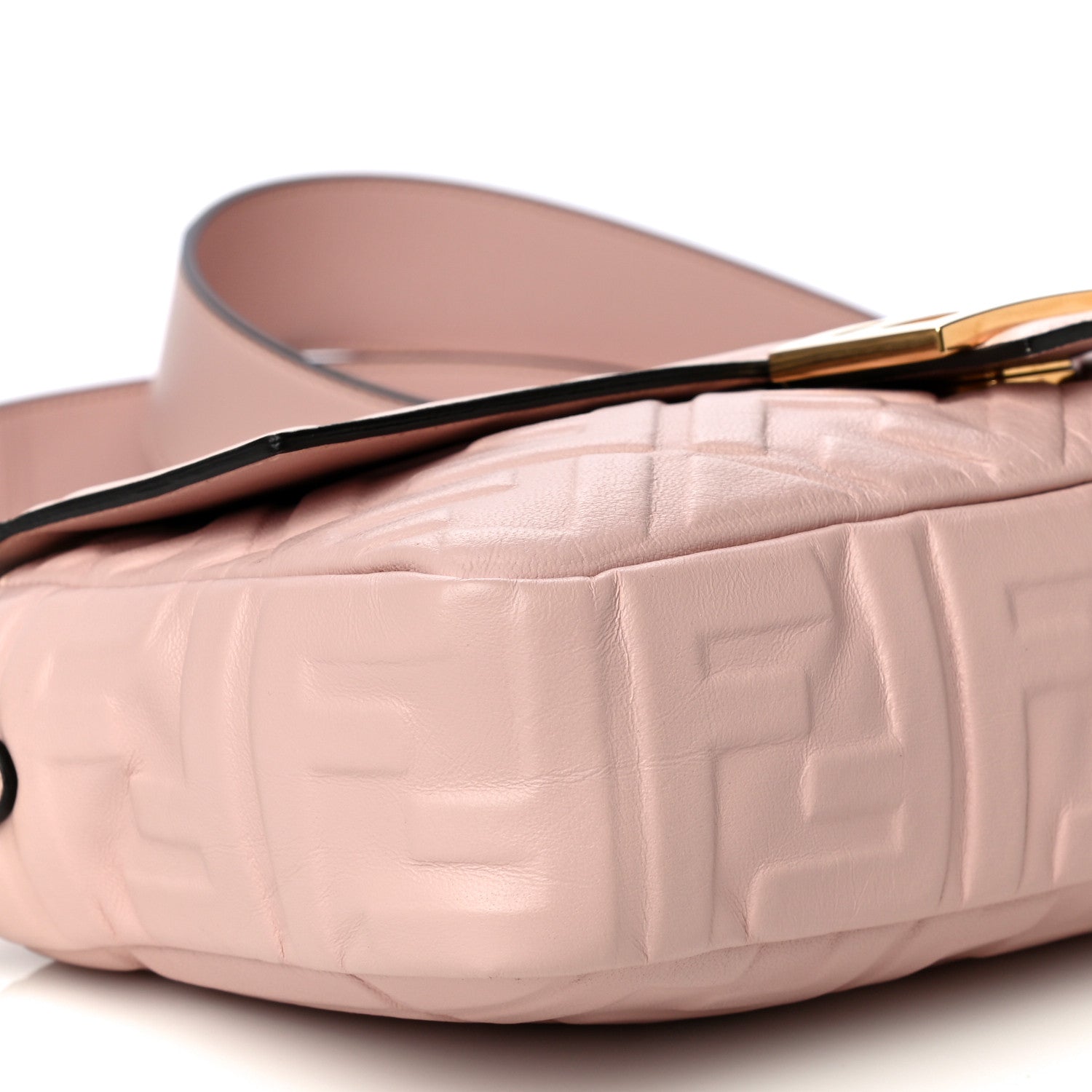 Fendi Nappa FF 1974 Embossed Baguette Rosa Quarzo 10 of 12