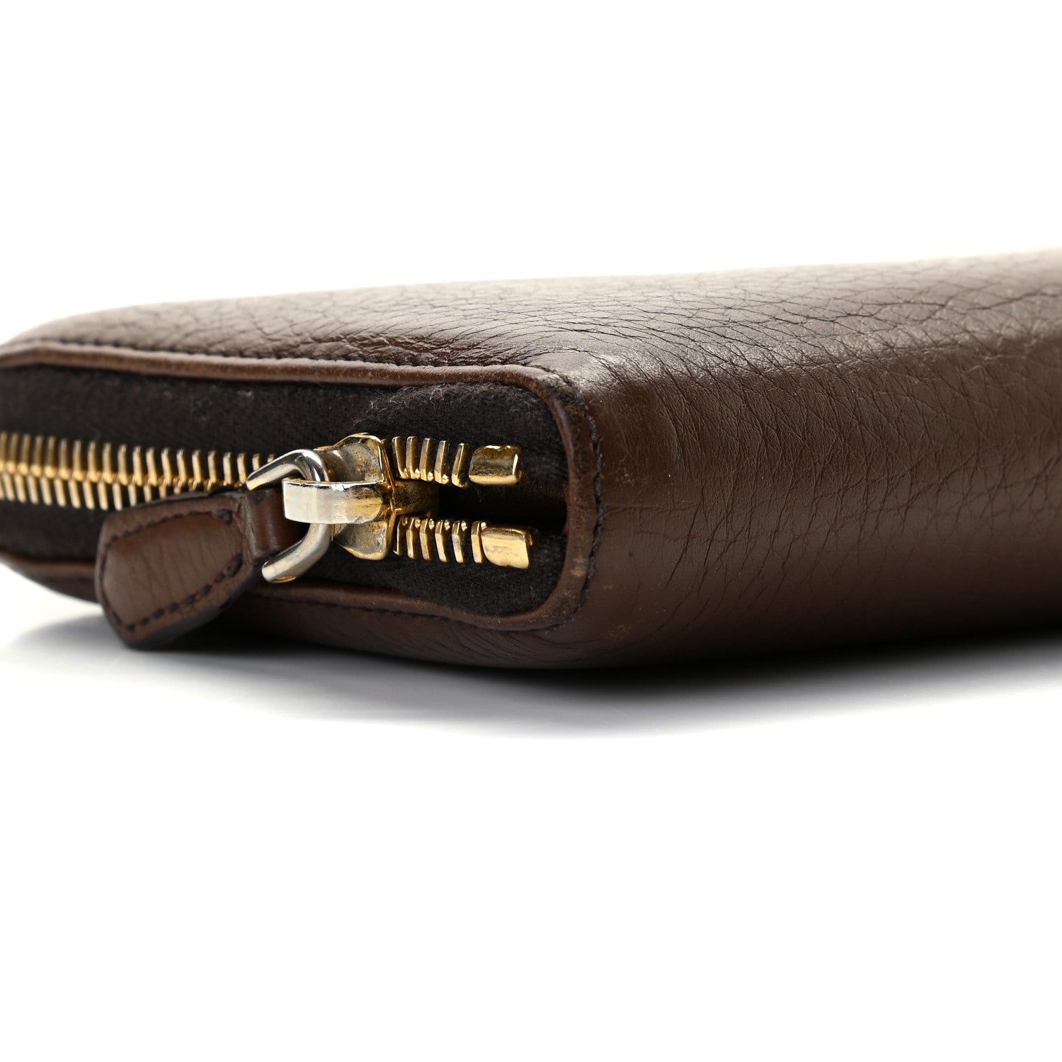 Prada Vitello Daino Zip Around Wallet Cacao 6 of 12