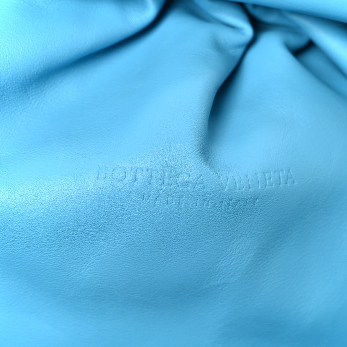 Smooth Butter Calf The Pouch Oversized Clutch Sky Blue