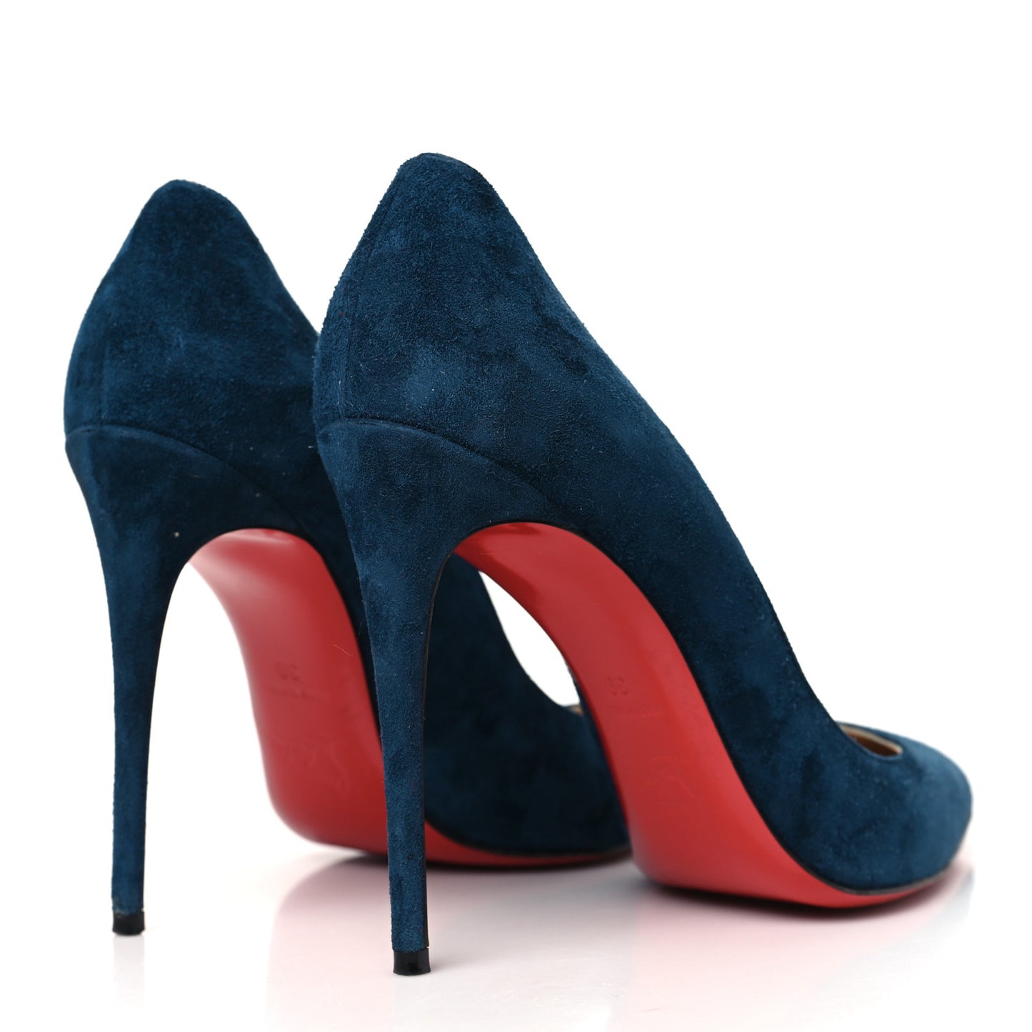 Veau Velours Pigalle Follies 100 Pumps 39 Blue Khol