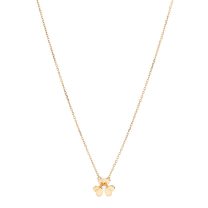 Van Cleef & Arpels 18K Yellow Gold Diamond Mini Frivole Pendant Necklace 1 of 7