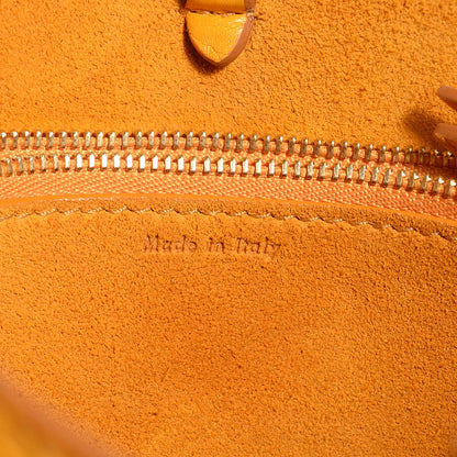 Celine Crisped Calfskin Small Hobo Saffron 6 of 8