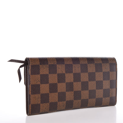 Louis Vuitton Damier Ebene Emilie Wallet 3 of 9