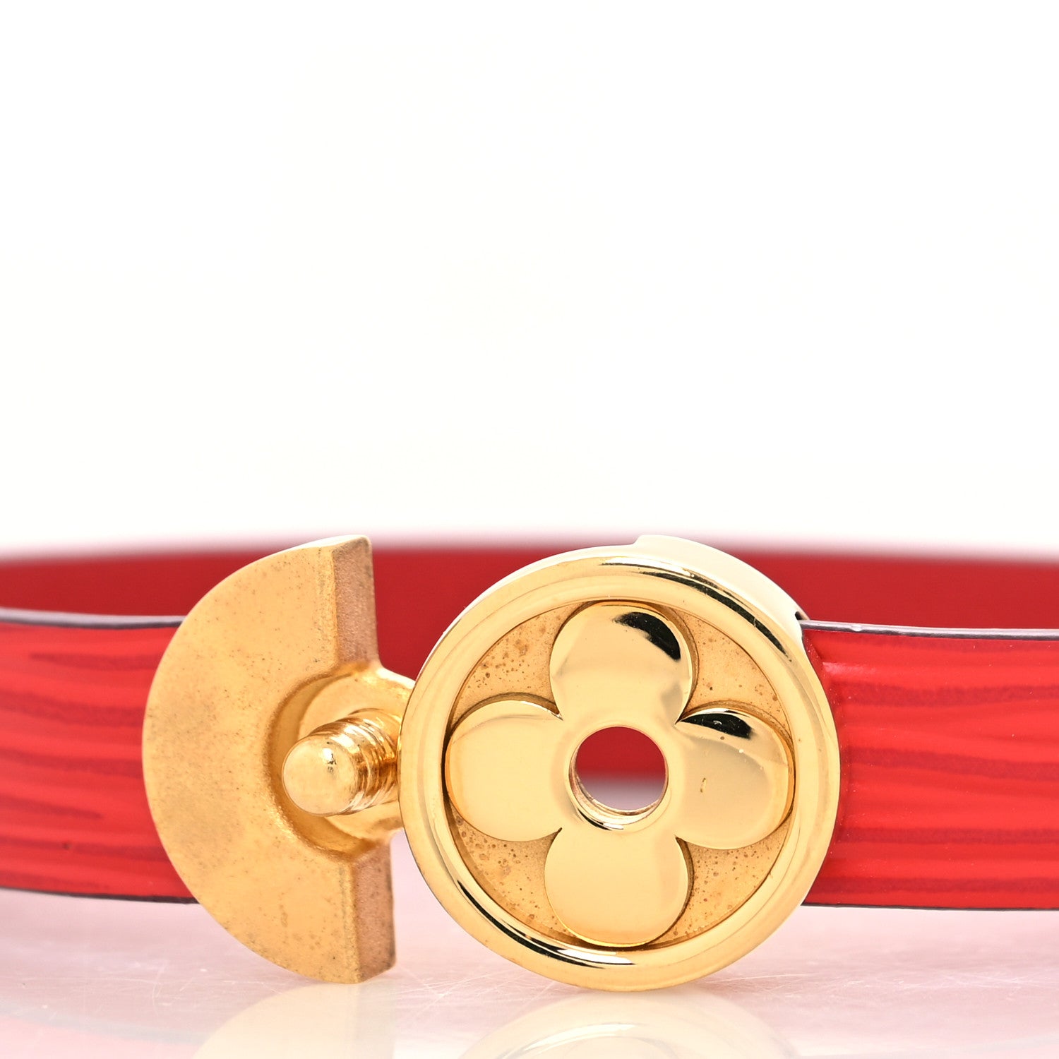 Louis Vuitton Epi Bracelet 19 Red 4 of 6