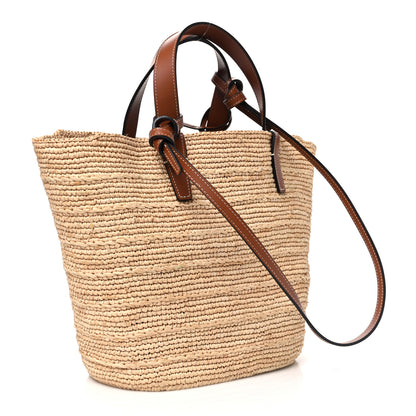 Celine Raffia Calfskin Triomphe Teen Panier Tan 4 of 10