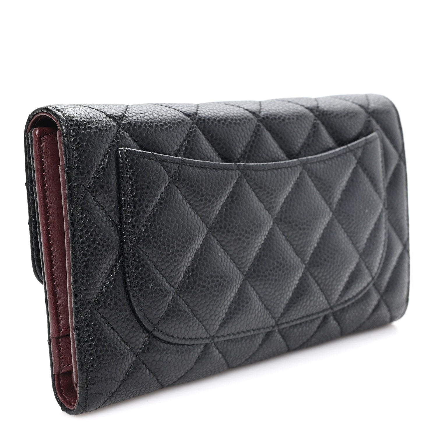 Chanel Caviar Quilted Large Flap Wallet Black 3 of 8