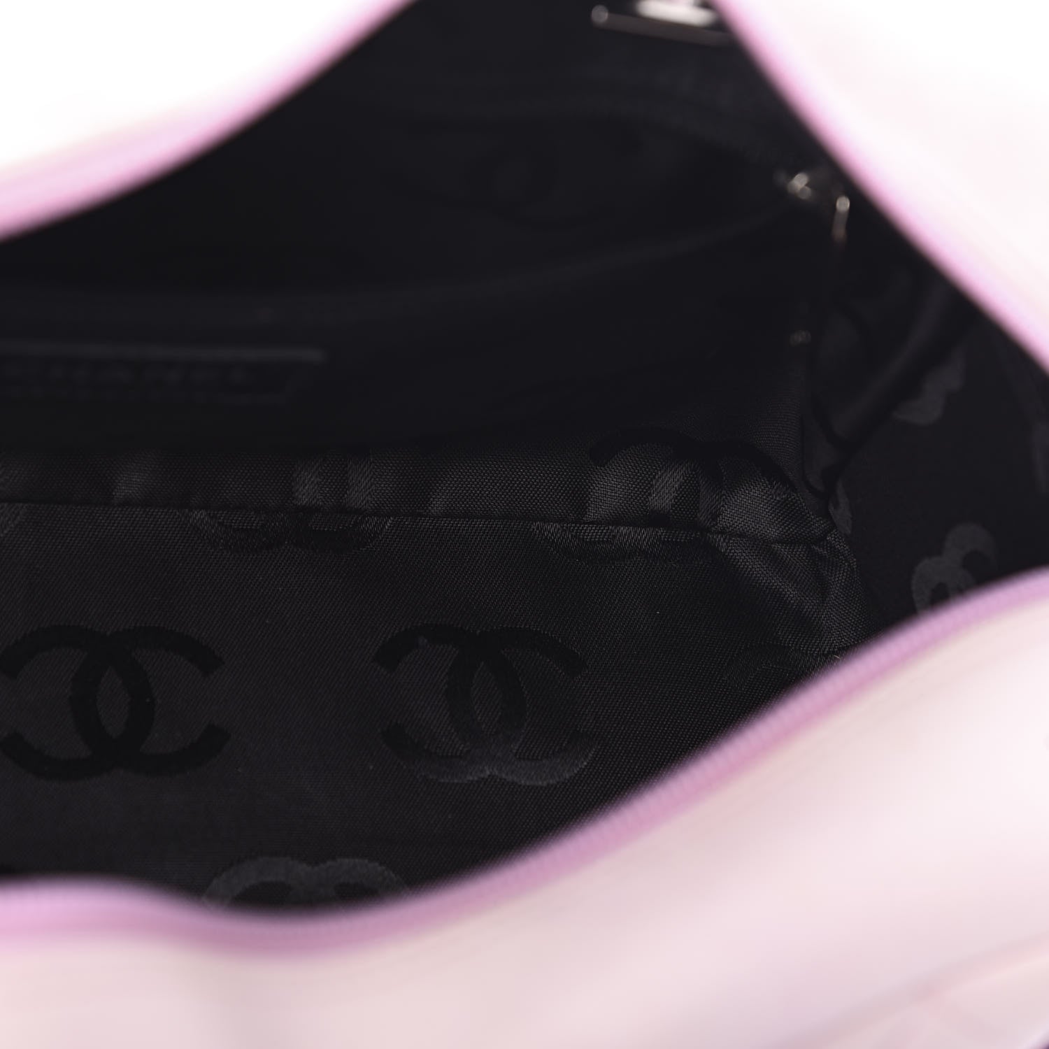 Chanel Calfskin Quilted Large Cambon Bowler Pink Black 5 of 13