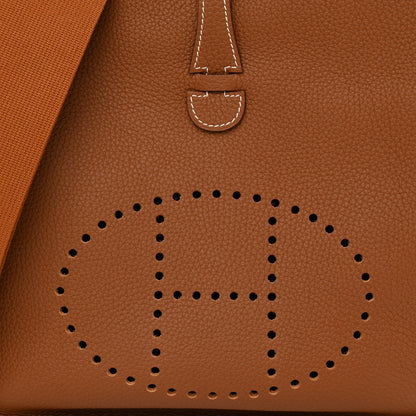 Hermes Taurillon Clemence Evelyne III PM Gold 8 of 11