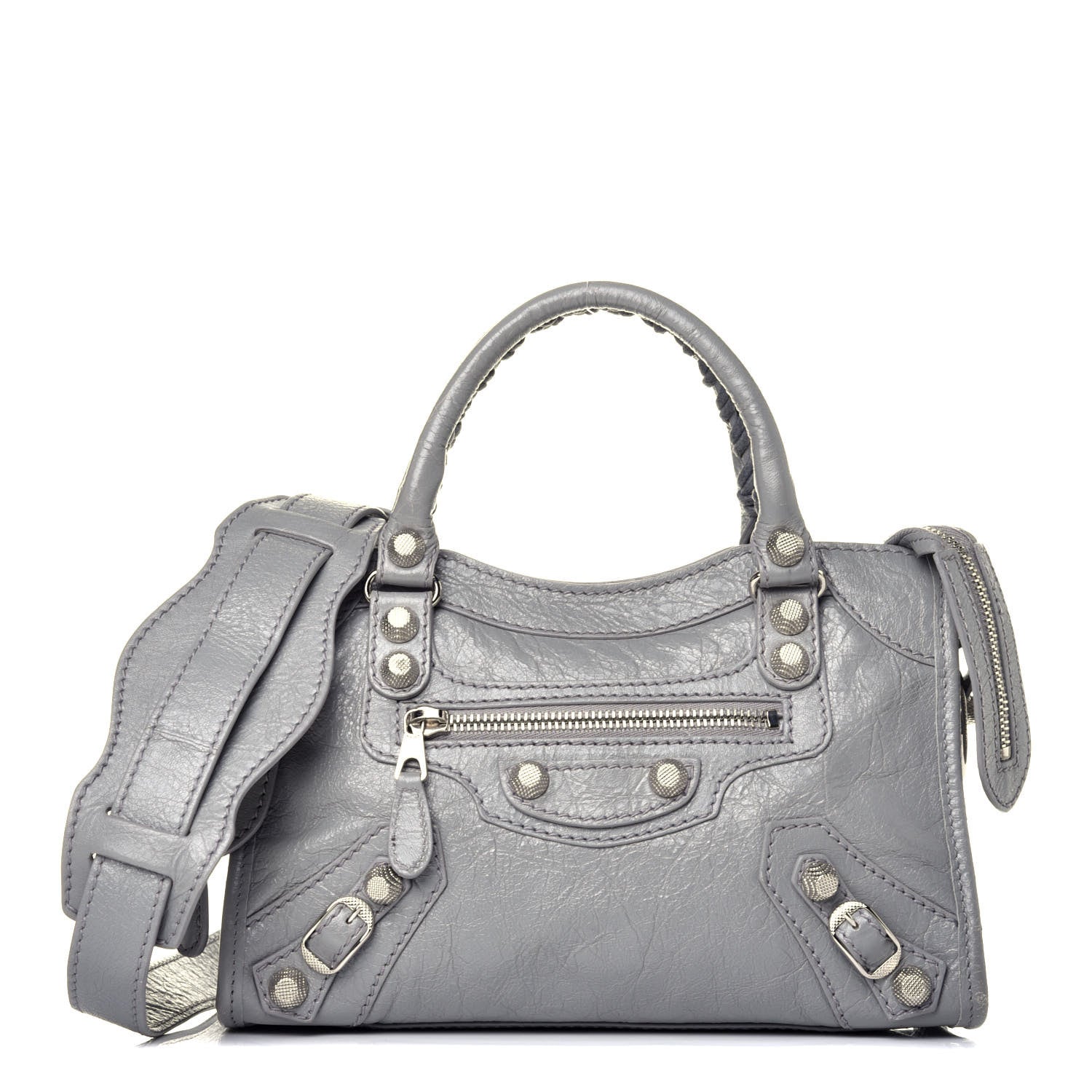 Balenciaga Agneau Giant 12 Silver Hardware Mini City Gris Haussmannien 1 of 8