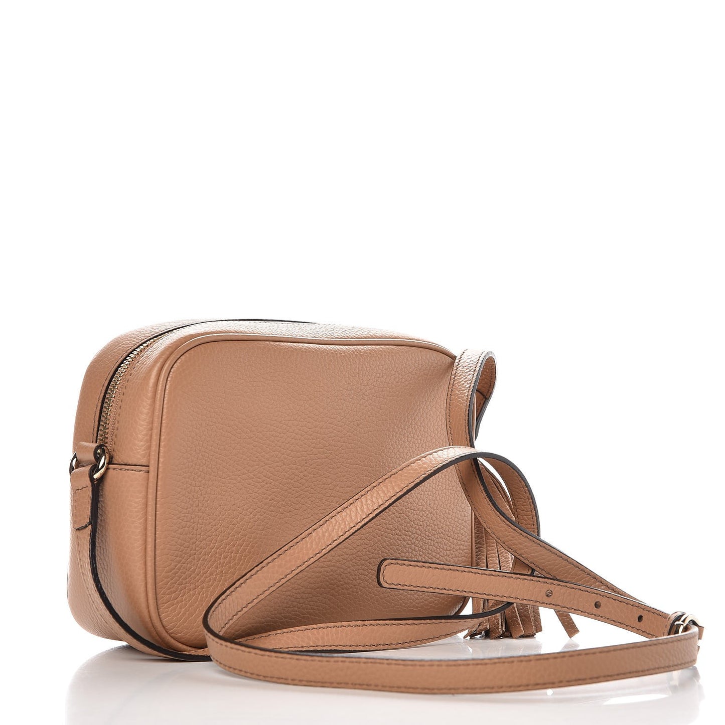 Pebbled Calfskin Small Soho Disco Bag Camelia