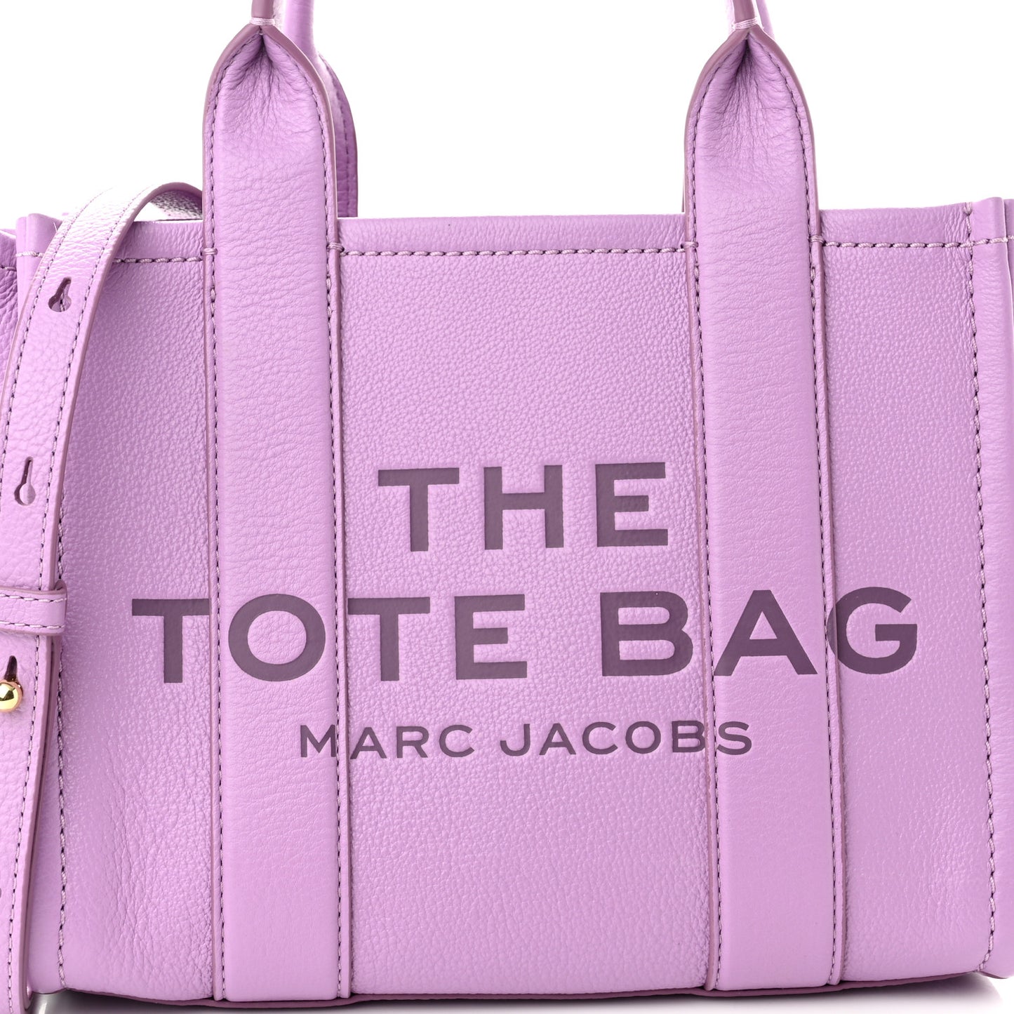 Grained Calfskin Small The Tote Bag Regal Orchid