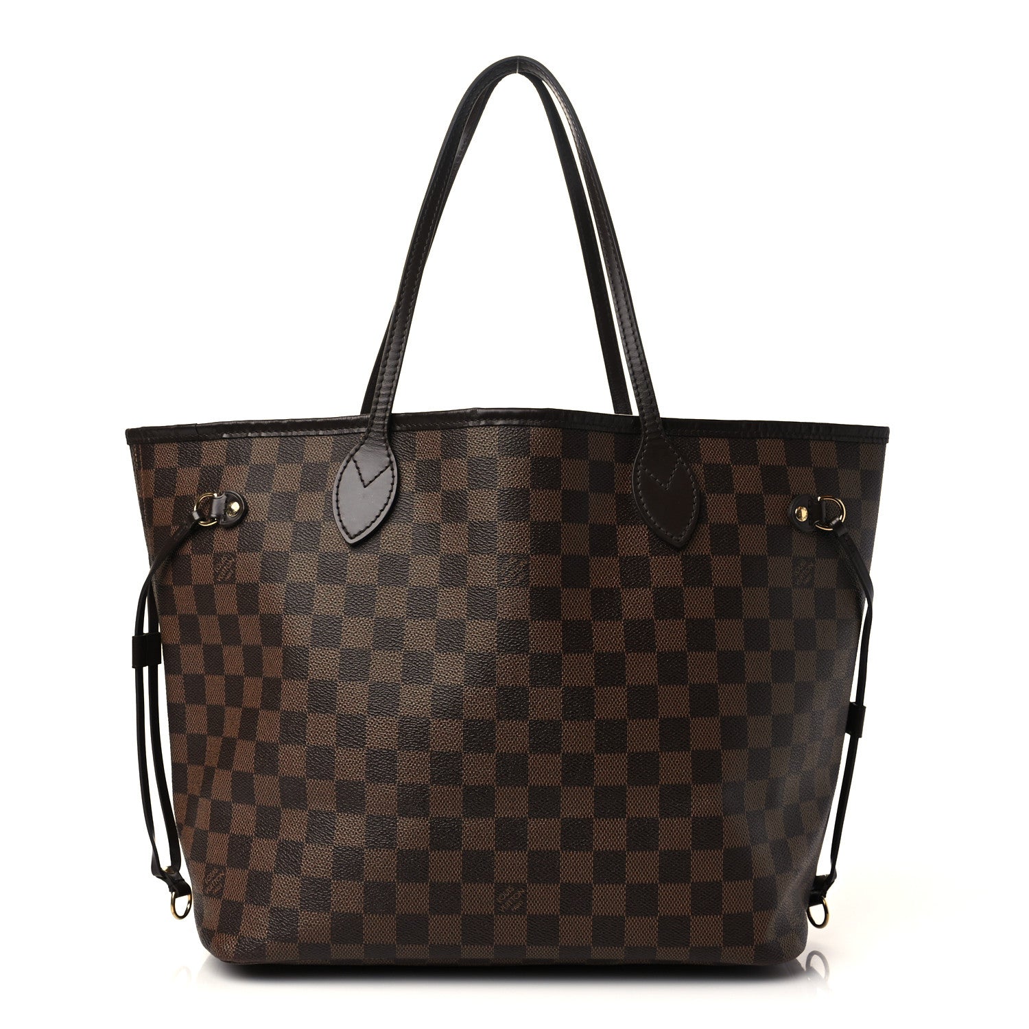 Louis Vuitton Damier Ebene Neo Neverfull MM Rose Ballerine 1 of 10