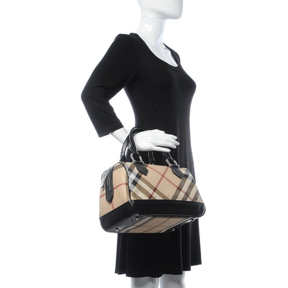 Burberry Nova Check Bowling Bag Black 2 of 13
