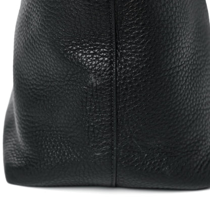 Prada Vitello Daino Embossed Logo Tote Black 12 of 12
