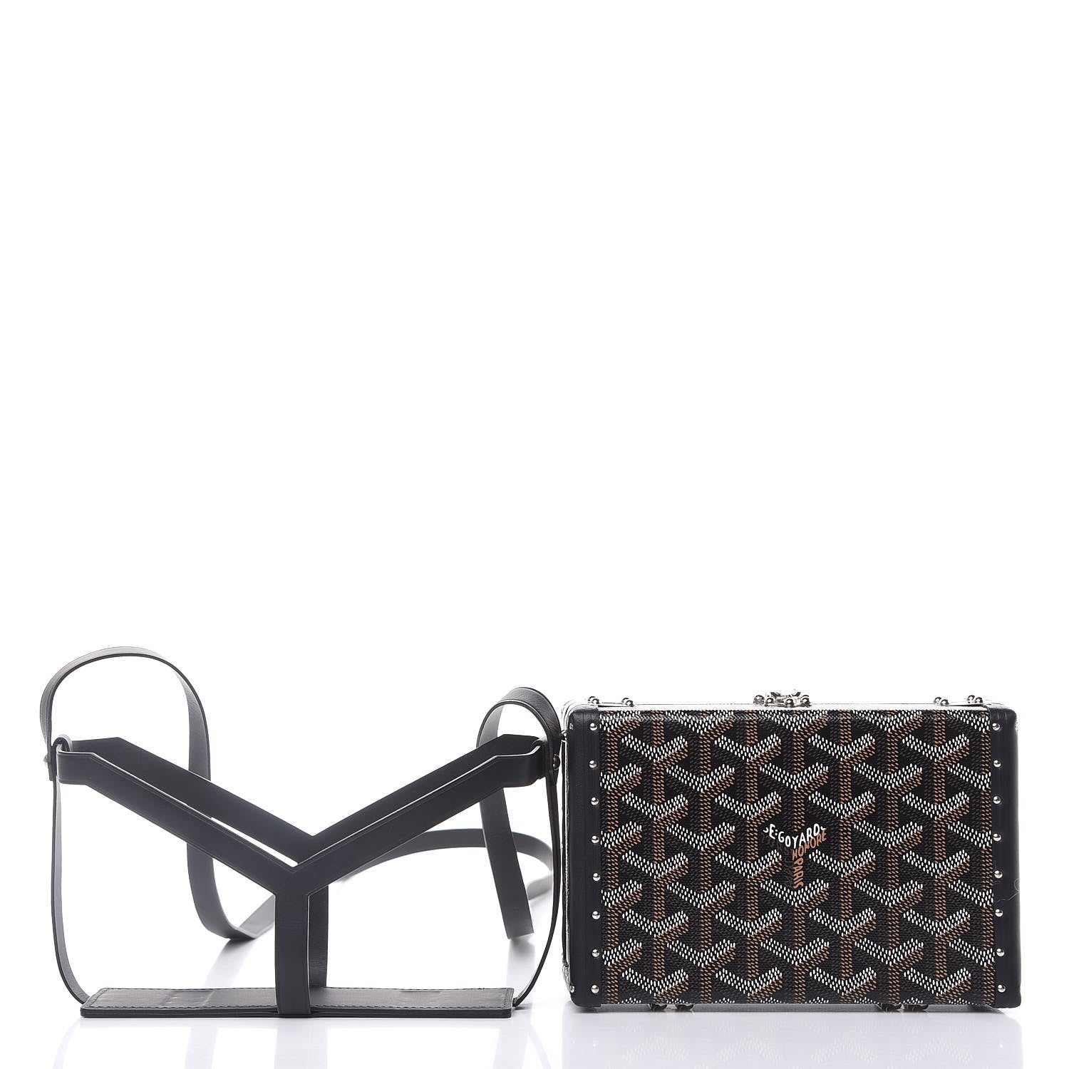 Goyard Goyardine Minaudiere Trunk Bag Black 5 of 13