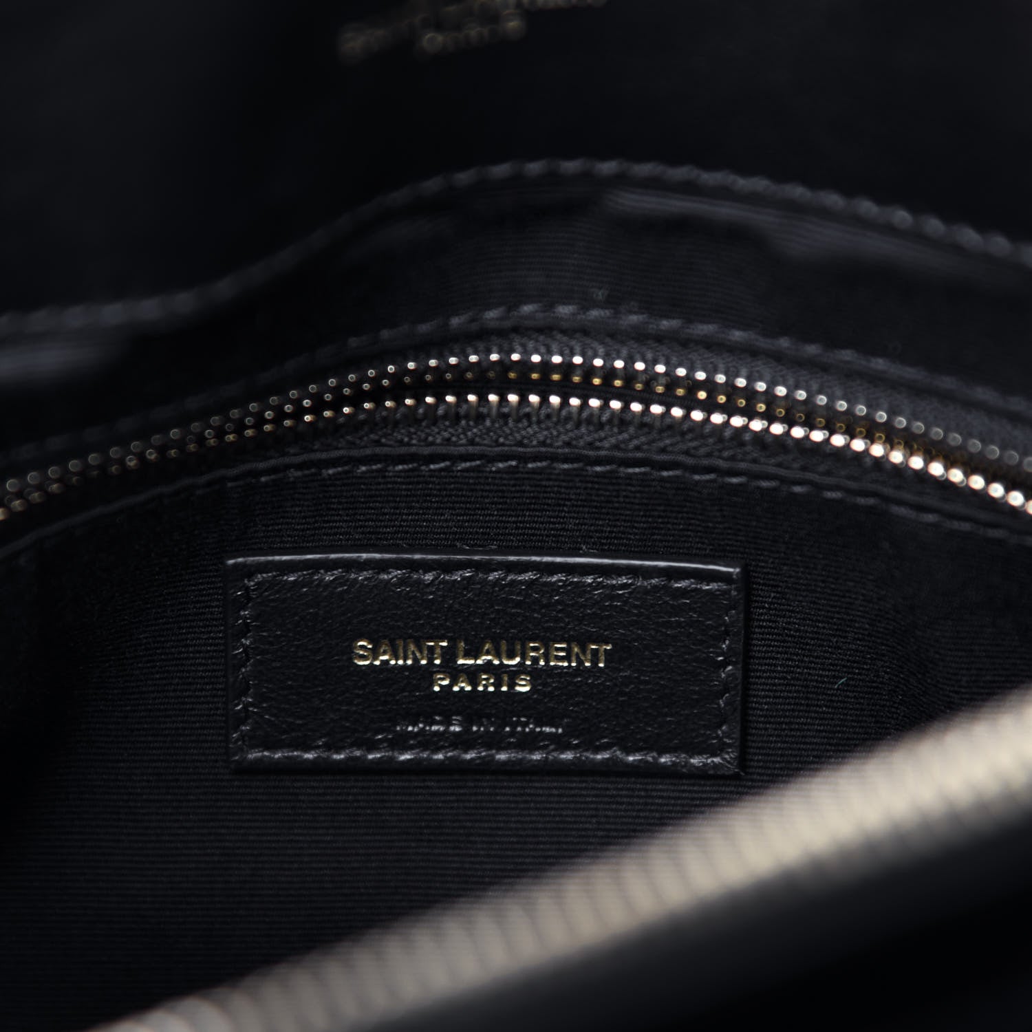 Saint Laurent Calfskin Y Quilted Monogram Medium Loulou Chain Satchel Black 12 of 15