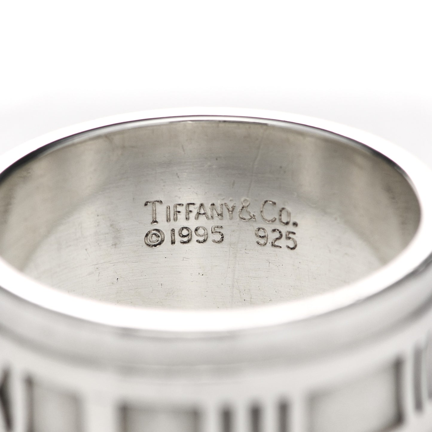 Sterling Silver Atlas 12mm Band Ring 65 11