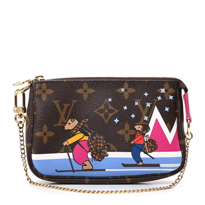 Louis Vuitton Monogram 2018 Christmas Animation Mini Bears Pochette Accessories 1 of 8