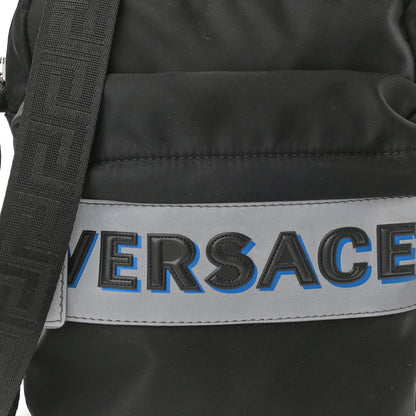Versace Nylon Logo Crossbody Bag Black 8 of 11