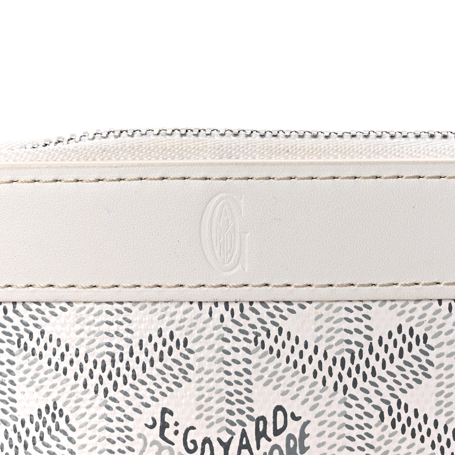 Goyard Goyardine Compact Wallet White 11 of 12