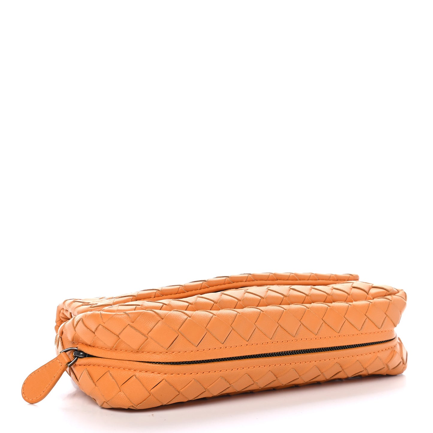 Nappa Intrecciato Mini Chain Messenger Topaz