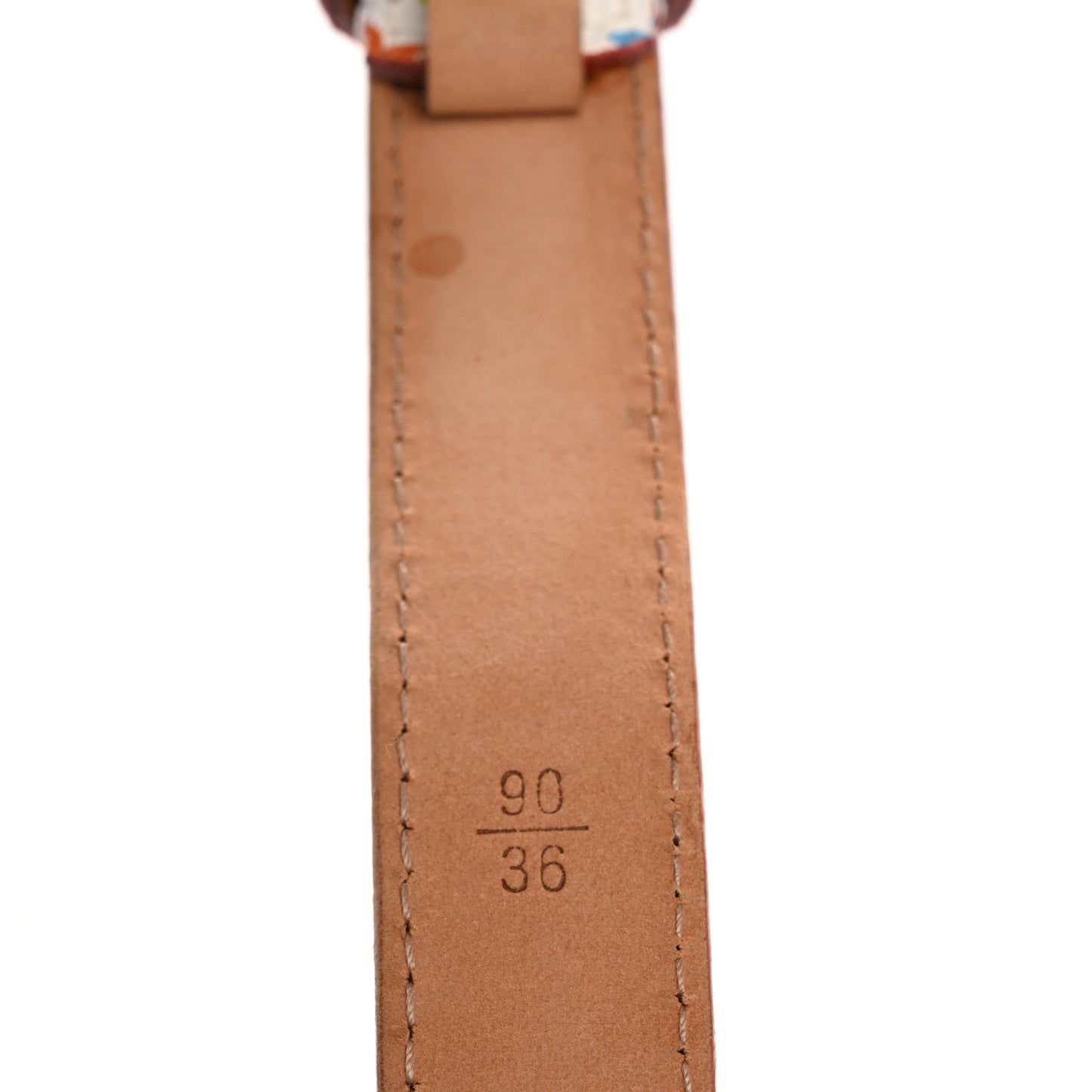 Monogram Multicolor Belt 90 36 White