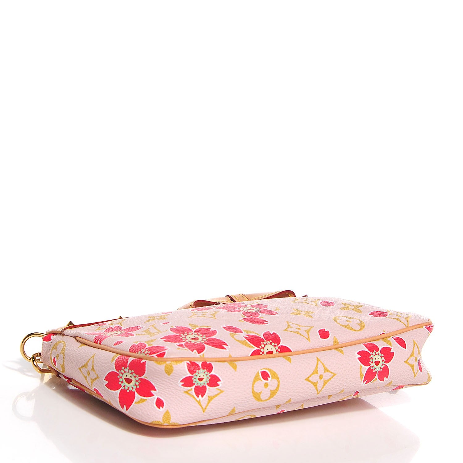 Louis Vuitton Monogram Cherry Blossom Pochette Accessories Red 4 of 6