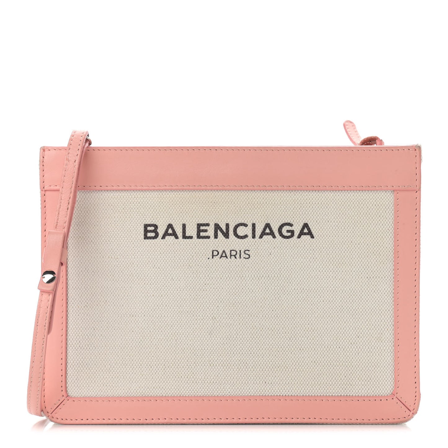 Cotton Canvas Pochette Crossbody Bag Rose Flamingo