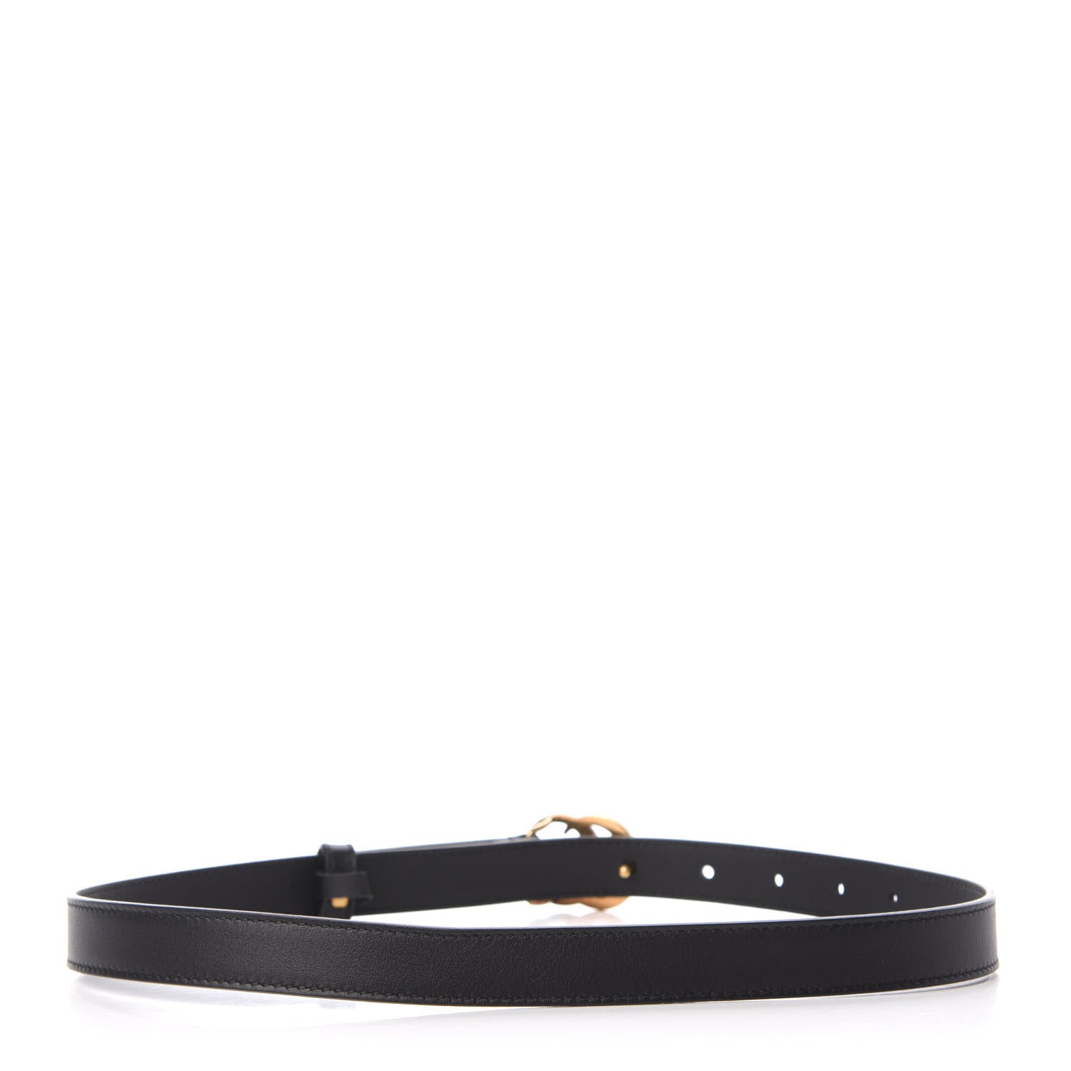 Gucci Calfskin Double G 20mm Belt 65 26 Black 2 of 5