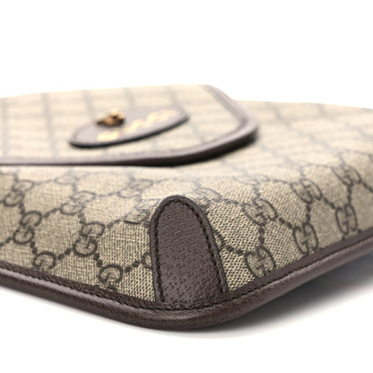 Gucci GG Supreme Monogram Web Medium Neo Vintage Flap Messenger Bag Beige New Acero 7 of 8
