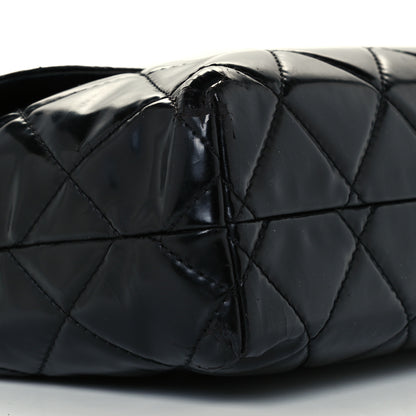 Chanel Patent Quilted Jumbo Flap Black 10 of 12