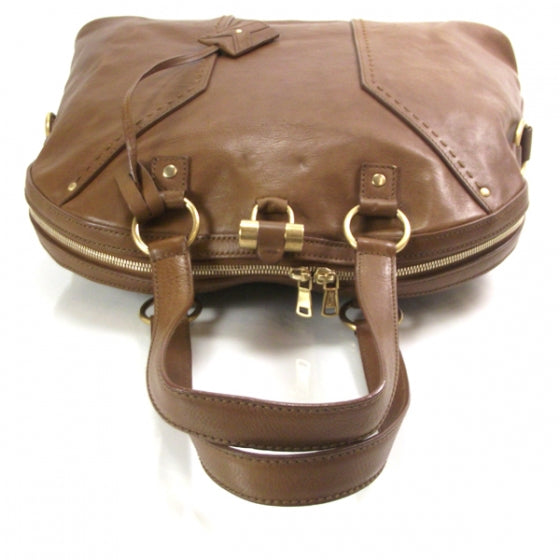 Saint Laurent Leather Oversized Muse Brown 6 of 13