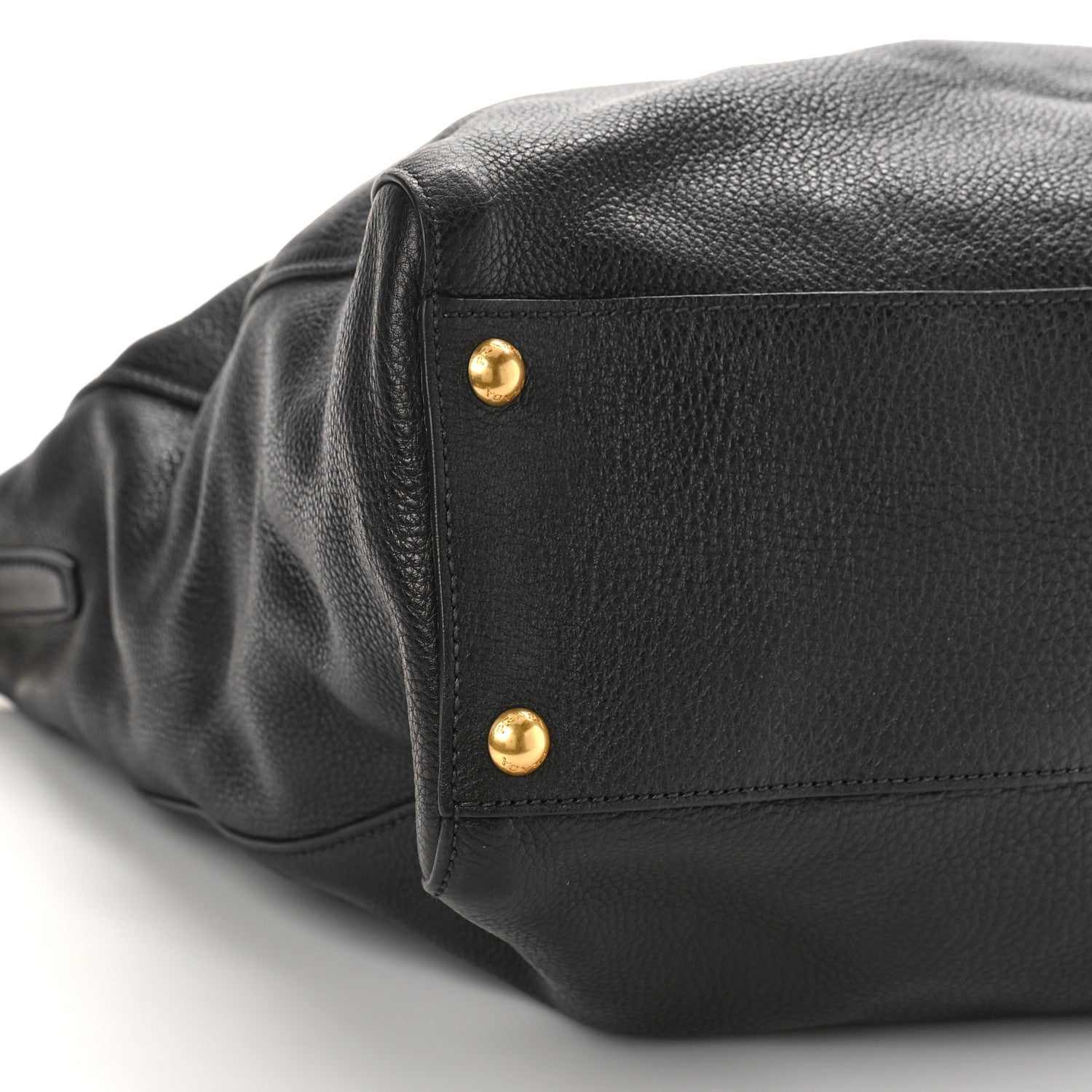 Prada Vitello Daino Tote Black 7 of 9