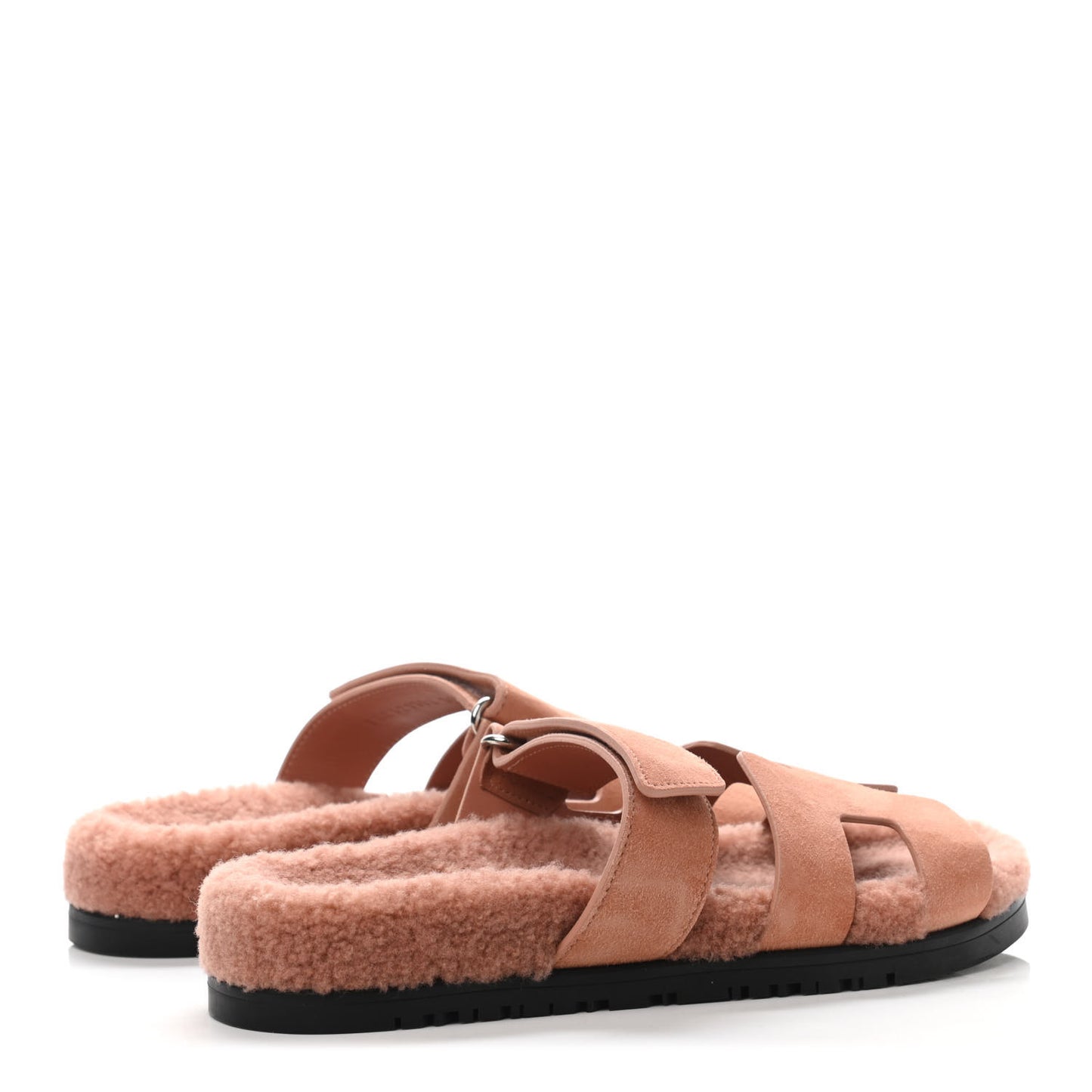 Suede Goatskin Woolskin Womens Chypre Sandals 37 Rose Aube
