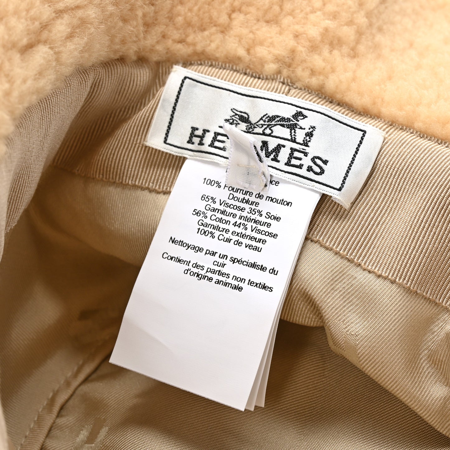 Shearling Womens Fauve Bucket Hat 55 Marron Tonka