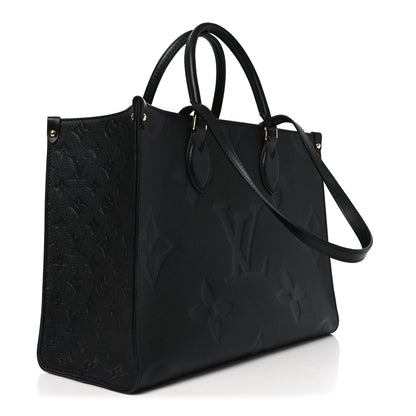 Louis Vuitton Empreinte Monogram Giant Onthego MM Black 3 of 9
