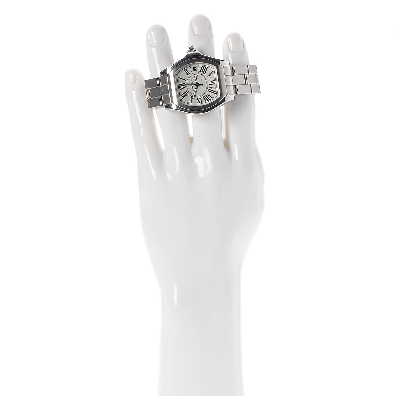 Cartier Stainless Steel 37mm Roadster Automatic Watch 2 of 12