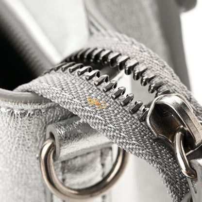 Celine Laminated Lambskin Nano Luggage Silver 12 of 12