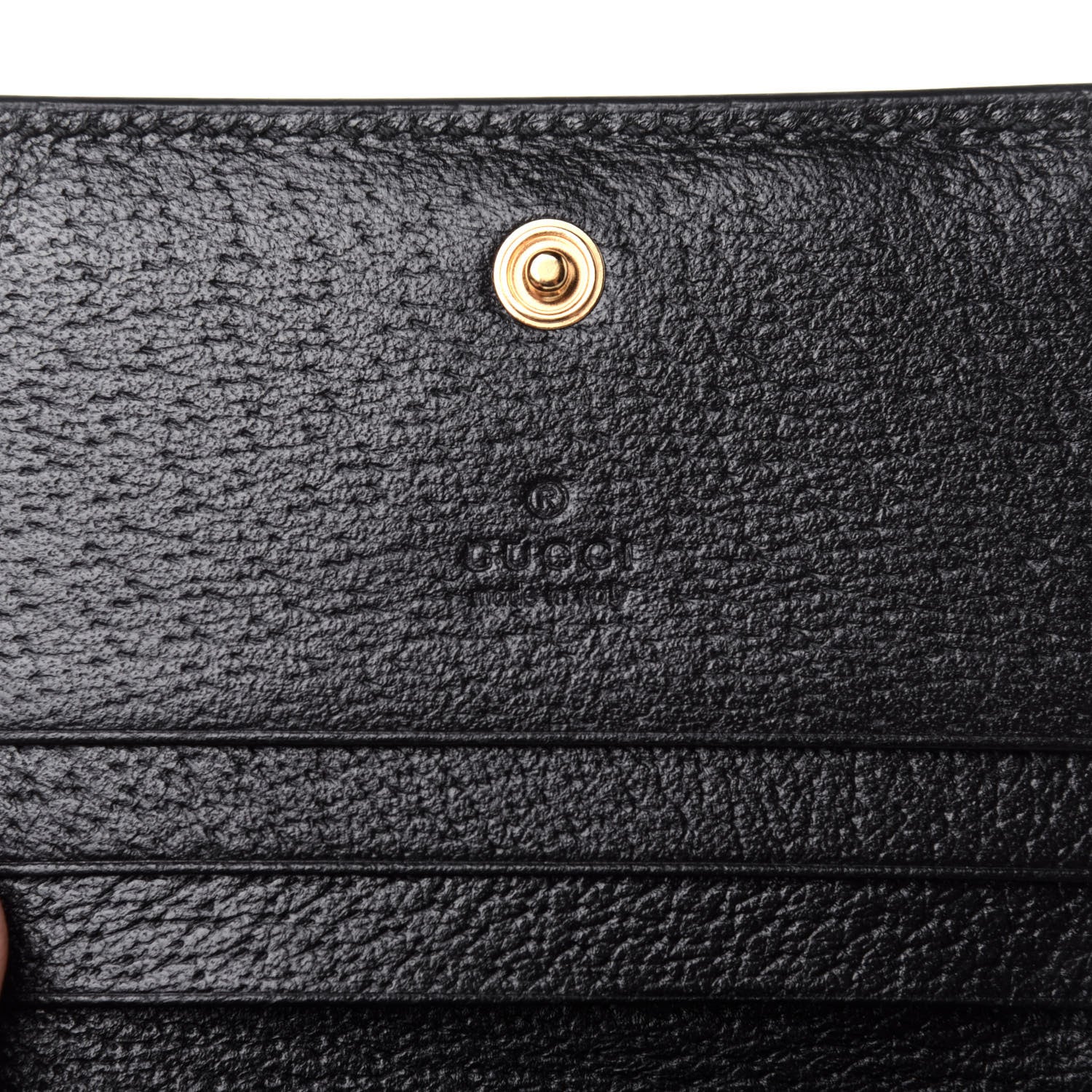 Gucci Calfskin Web Ophidia Card Case Black 7 of 11