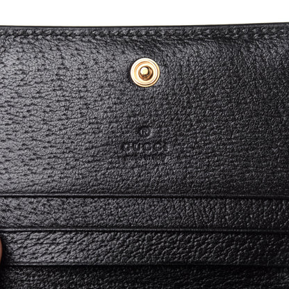 Gucci Calfskin Web Ophidia Card Case Black 7 of 11