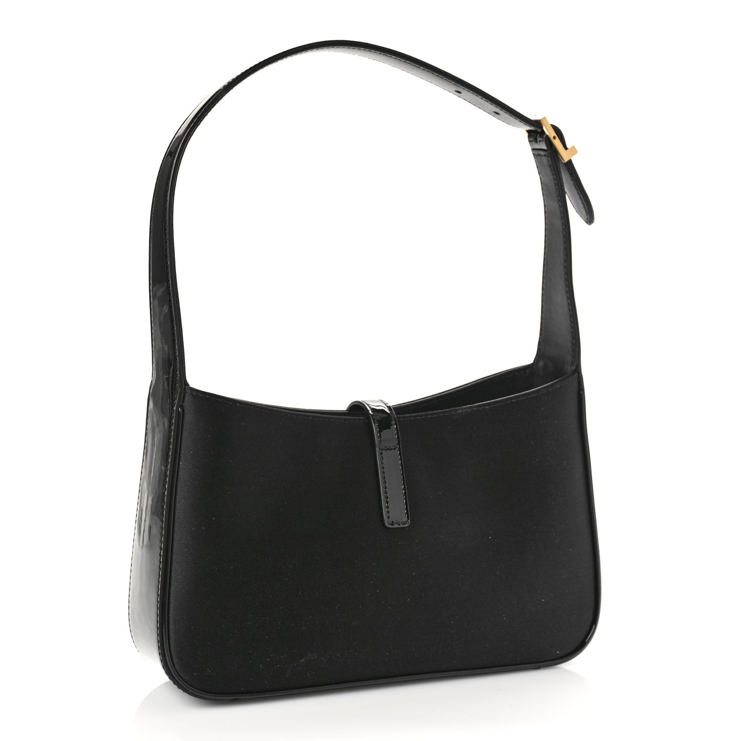 Silk Satin Calfskin Le 5 A 7 Hobo Black