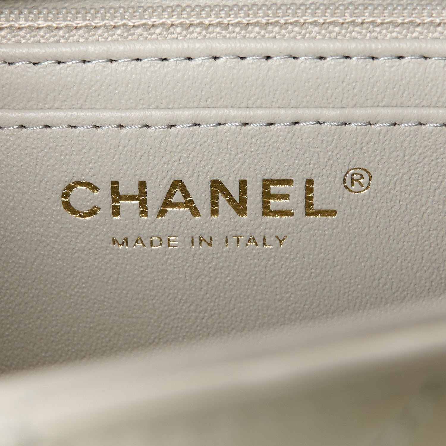 Chanel Lambskin Quilted Mini Rectangular Flap Grey 6 of 12