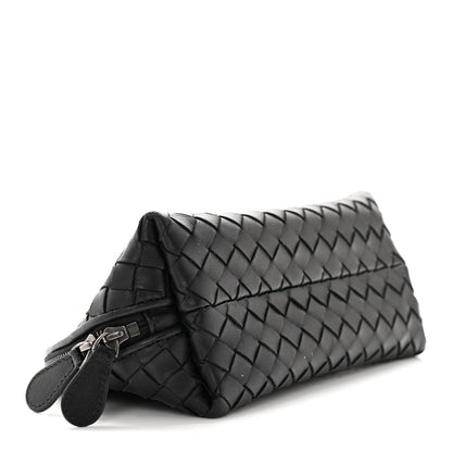 Bottega Veneta Nappa Intrecciato Cosmetic Case Black 4 of 9