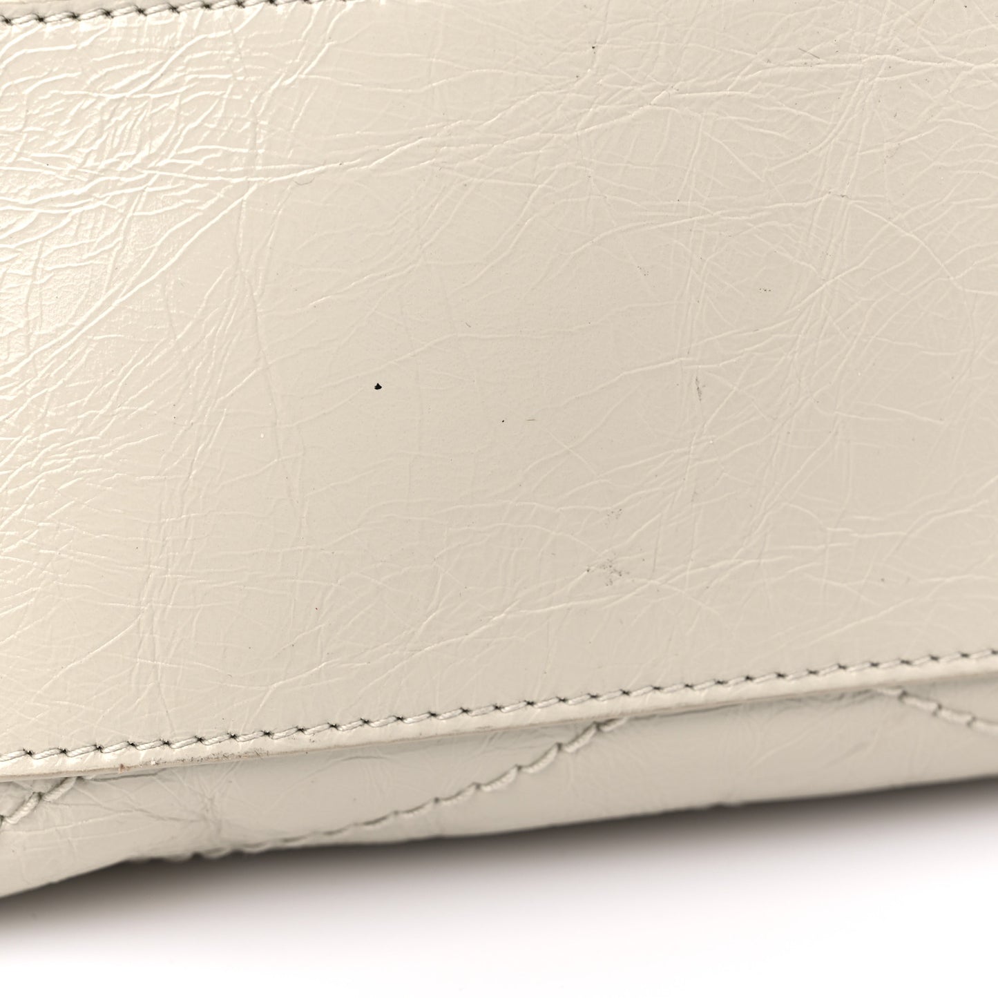 Crinkled Calfskin Matelasse Monogram Medium Niki Shopper Tote Crema Soft