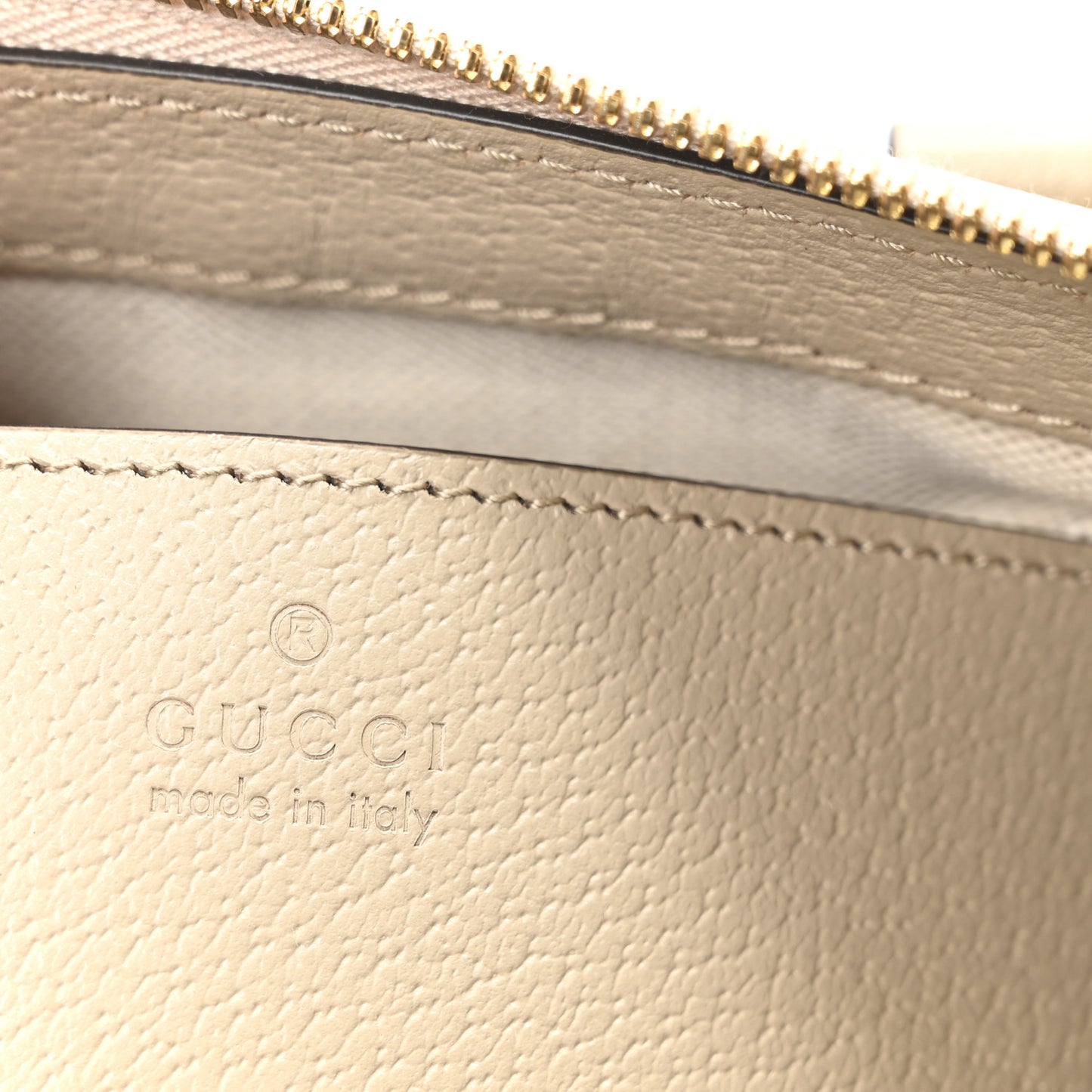 GG Supreme Monogram Textured Dollar Calfskin Web Small Ophidia Tote Bag Beige Mystic White Oatmeal