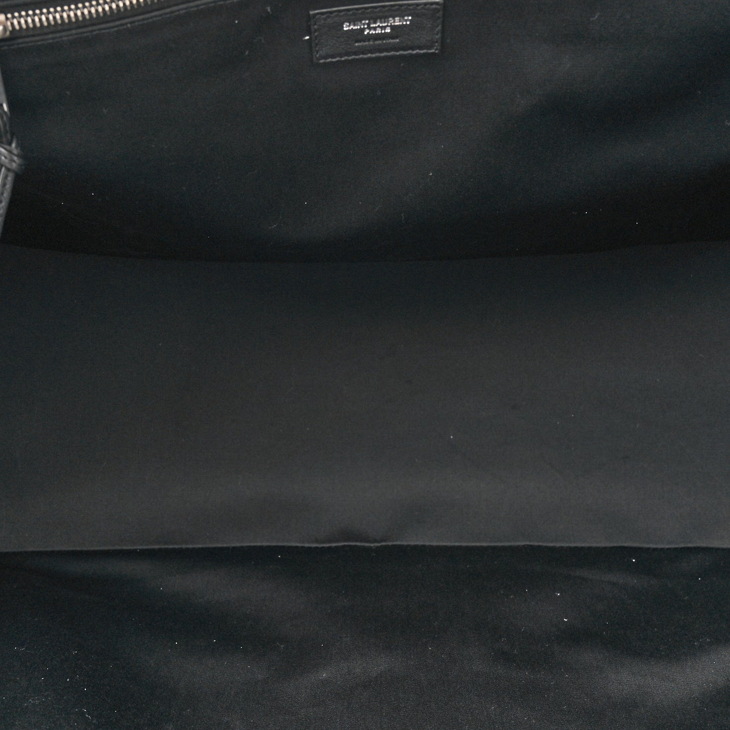 Linen Calfskin Rive Gauche Maxi Tote Black