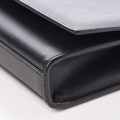 Saint Laurent Calfskin Classic Monogram Cassandre Clutch Black 9 of 9